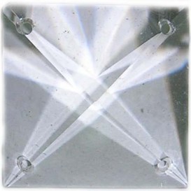 Colgante cristal cuadrado Turco 4 Taladros