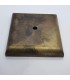 Base bronce cuadrada bruto