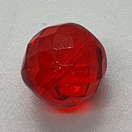 Bola facetada roja