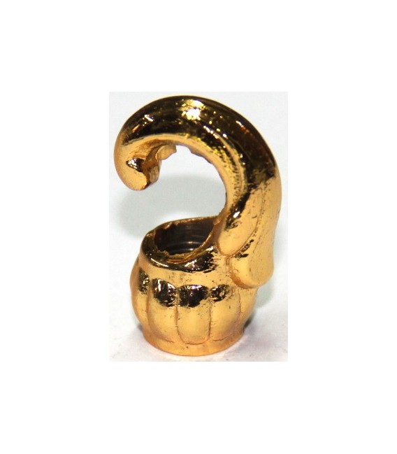 Ganchos sueltos bronce en baño de oro 