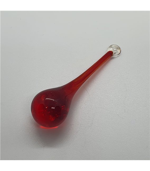 Colgante Cristal gota roja