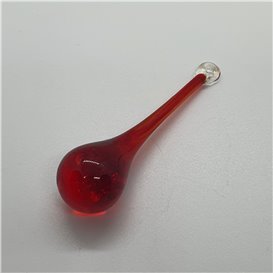 Colgante Cristal gota roja