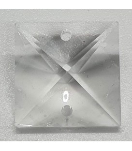 Colgante cristal cuadrado 2 Taladros