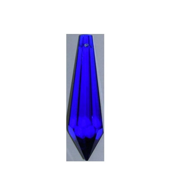 Colgante cristal Prisma Azul