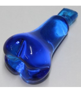 Colgante cristal pera azul